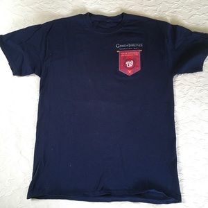 Washington Nationals Game of Thrones T-shirt Men L